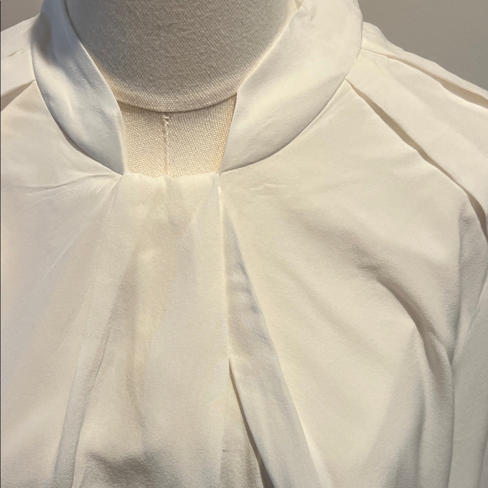 The Fold London White Silk Blouse - Picture 4 of 7